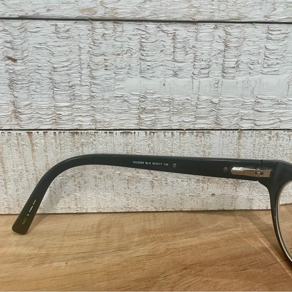 GUESS GU2285 Black Modified Oval Cat Eye Full Rim Saddle Bridge FRAMES 50-17-135